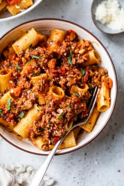 Rigatoni Bolognese